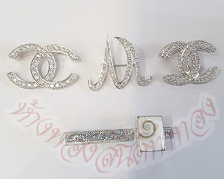 ตัวอย่าง เข็มกลัด+แหนบเนคไท