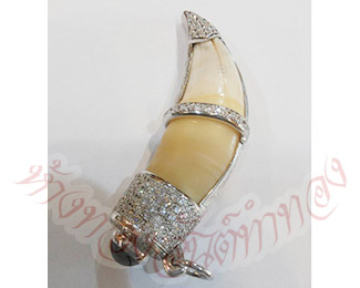 ตัวอย่าง เขี้ยวเสือฝังพลอย